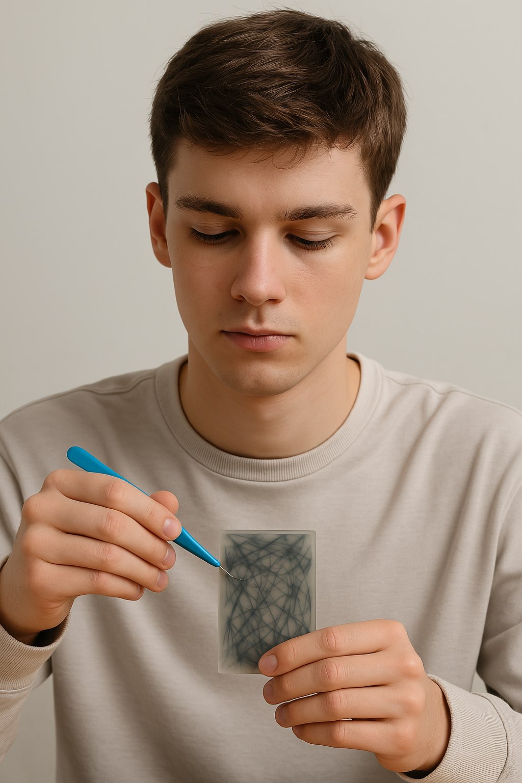 Black Hair Pulling Fidget Toy