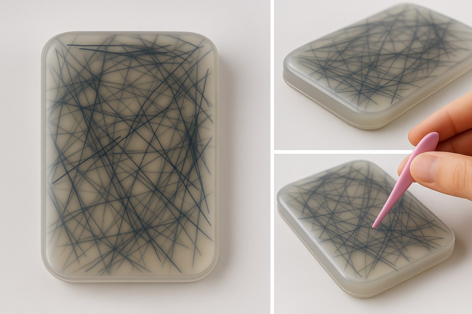 Black Hair Pulling Fidget Toy